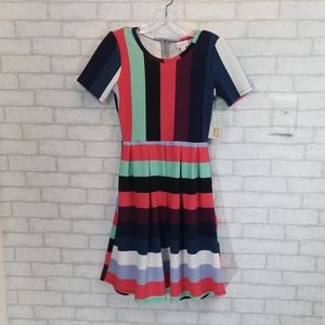 Lularoe striped Amelia dress size XS